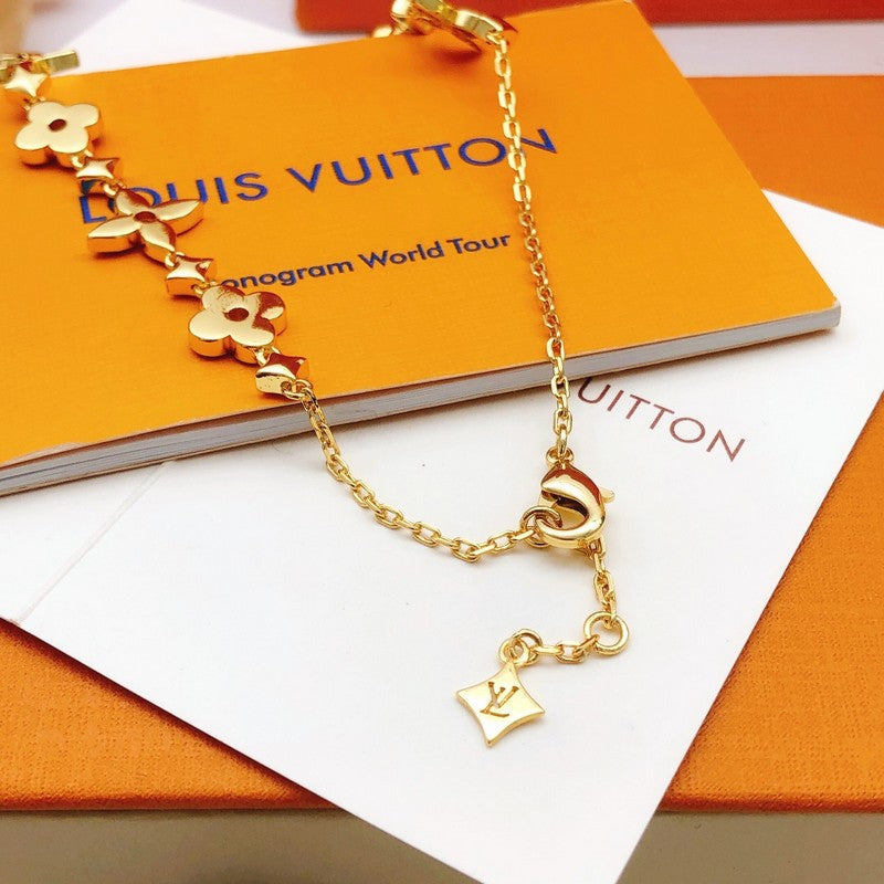 18K Louis Blooming Crystals Necklace