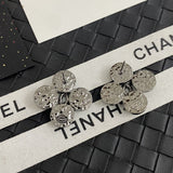 18K CC Flower Crystals Earrings