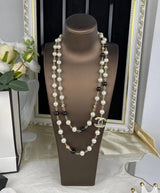 18K CC 23S Long Pearls Necklace