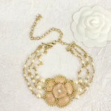 18K CHANEL Camellia Choker Necklace