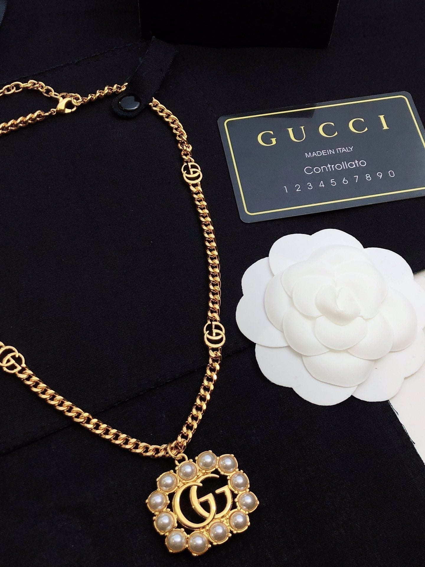 18K GG Pearl Necklace