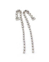 18K CC Long Crystal Earrings