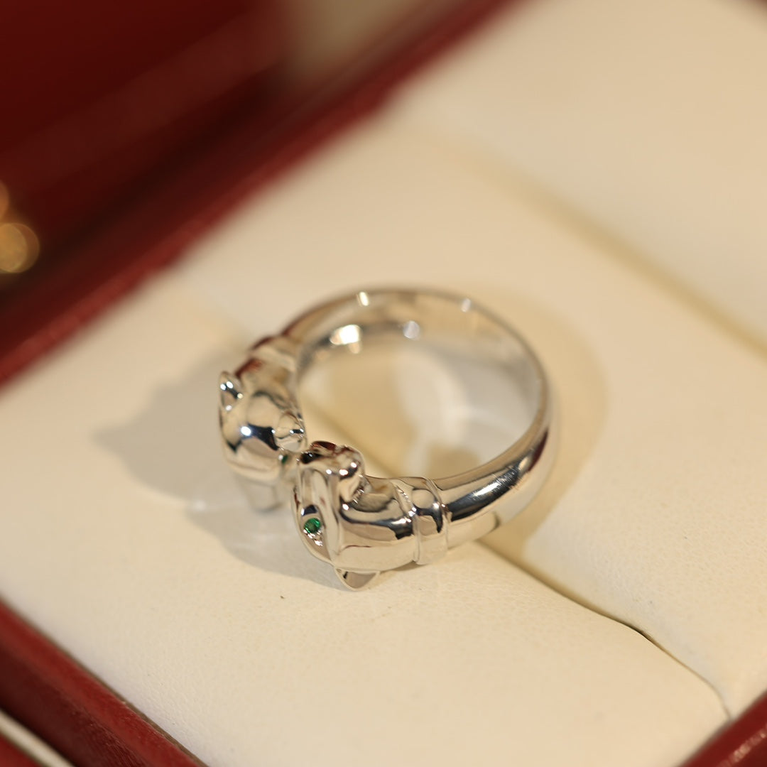 18K Panthere De Open Ring