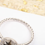 18K CD Compass Diamond Gold Ring