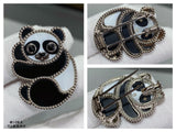18K Lucky Animals Panda Clip Brooch