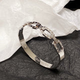 18K Louis White Gold Bracelet