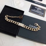 18K CC Diamonds Chain Necklace