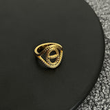 18K Chaine D'Ancre Danae Medium H Ring