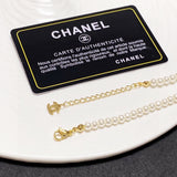 18K CC Pearls Choker Necklace