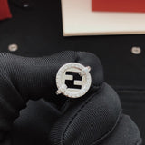 18K F Diamond Gold Earrings