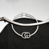 18K Double G Running Diamond Bracelet