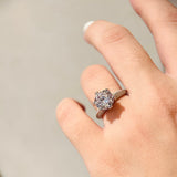 18K T Pave Tiffany Setting Engagement Ring