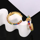 18K Double G Circle Earrings