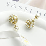 18K CD Pearl Gold Earrings