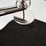 18K CC White Gold Earrings