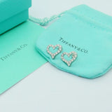 18K T Heart Diamonds Earrings