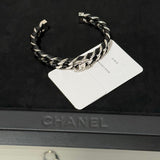 18K CC 26C Black Open Cuff Bracelet
