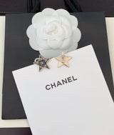 18K CC Star Earrings