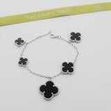 18K Magic Alhambra Five Black Motifs Bracelet