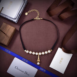 18K CD Plan De Paris Choker Necklace