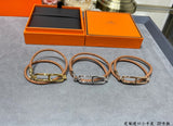 18K Roulis Double Tour Brown H Bracelet