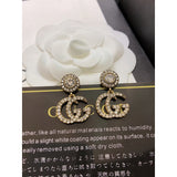 18K GG Crystal Pendant Earrings