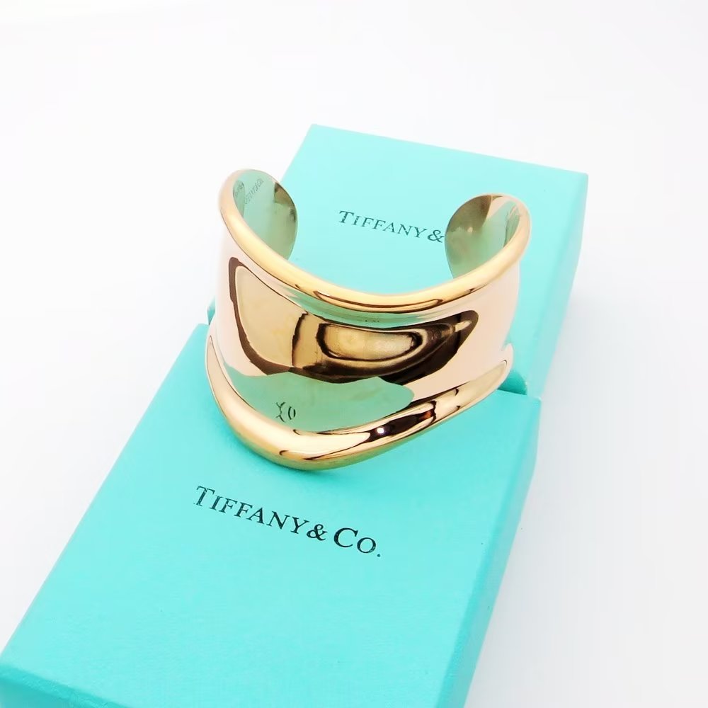 18K T Elsa Peretti Small Bone Cuff Bracelet
