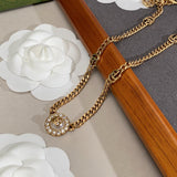 18K Double G Flower Necklace