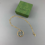 18K Double G Iconic Floral Pendant Necklace