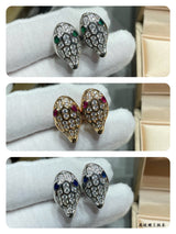 18k BV Serpenti Earrings