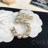 18K CC No.5 Pearl Gold Brooch