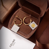 18K Triomphe Hoops Earrings