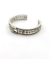 18K CC Cuff Crystals Open Bracelet