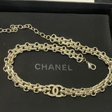 18K CC Pave Diamond Gold Necklace