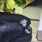 18K Panthere De Diamond Ring