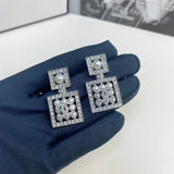 18K CC Diamond Pearl Perfume Earrings