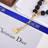 18K CD 30 Montaigne Black Pearls Bracelet