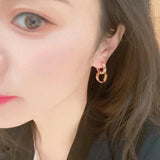 18K Love Pave Diamond Earrings