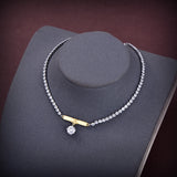 18K Triomphe Line Diamonds Necklace
