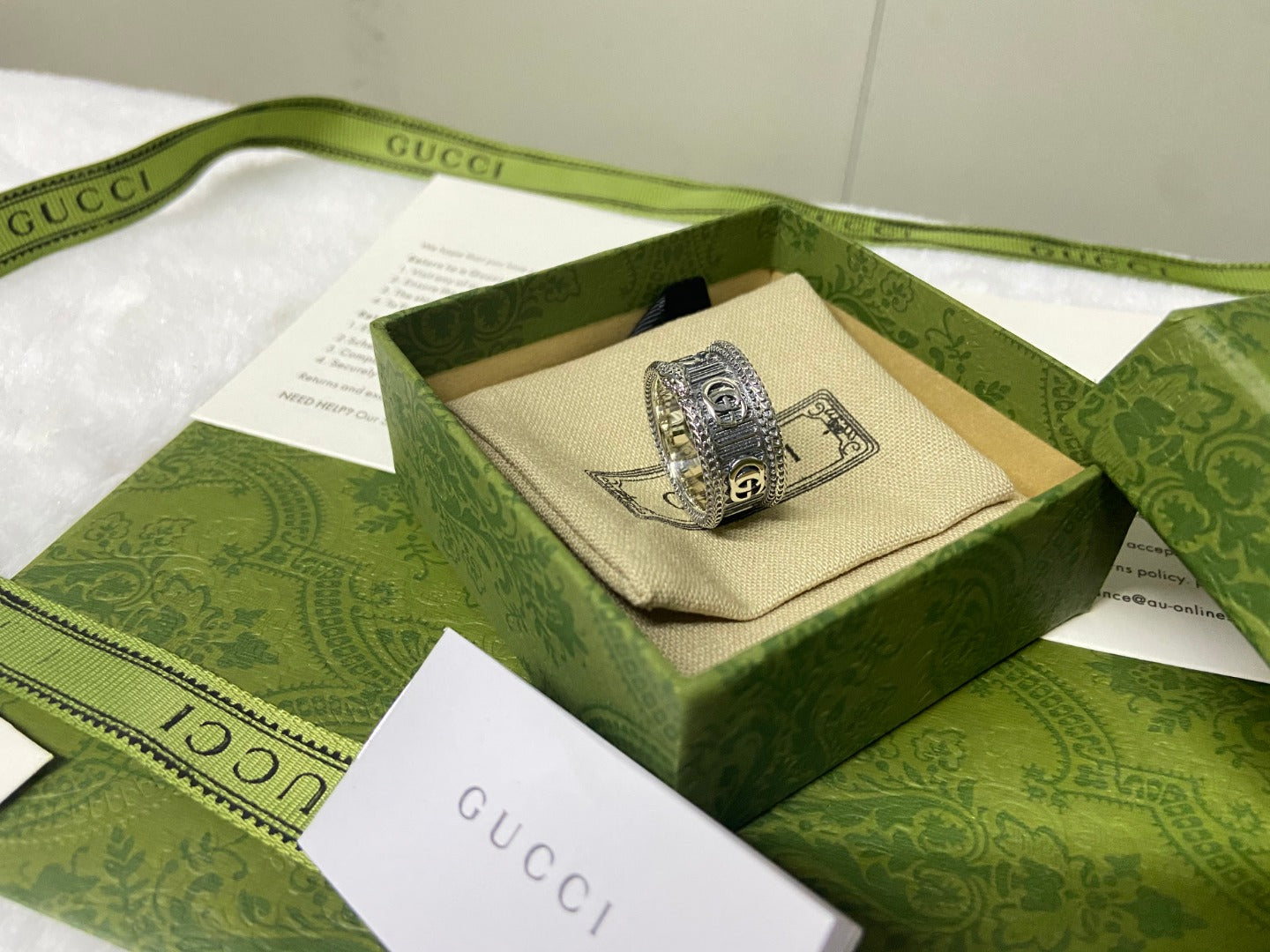 Double G Snake Ring