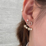 18K CD Tribales Diamond Earrings