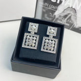 18K CC Diamond Pearl Perfume Earrings