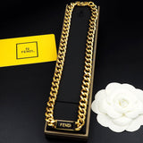 18K F Chain Necklace